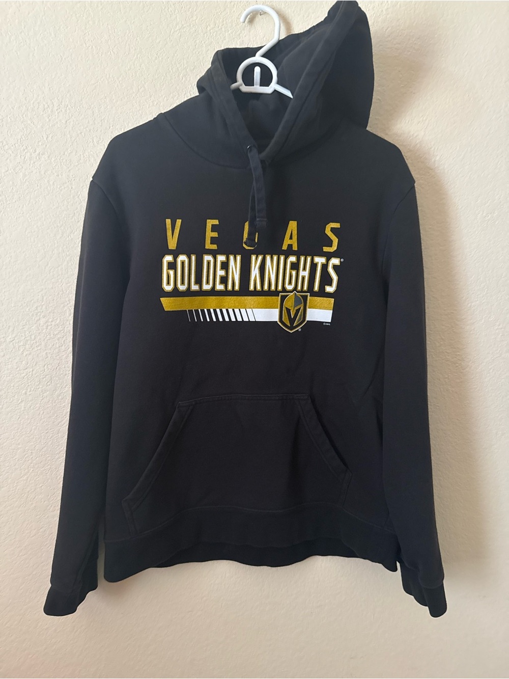 Vegas Golden Knights Black Pullover Hoodie Size M Adult